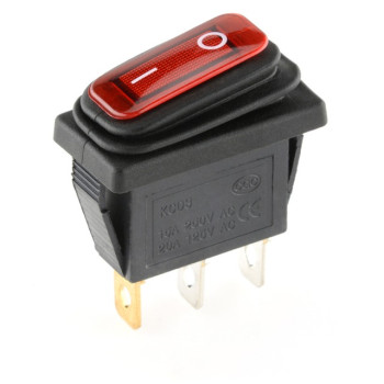 Buton  cu LED 12V (waterproof)  