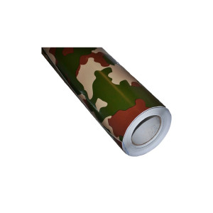 Folie  auto Camuflaj Forest cu tehnologie de eliminare a bulelor 1,5mx1m 