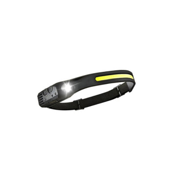 Lanterna LED cap reincarcabila 500lm +100lm