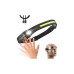 Lanterna LED cap reincarcabila 500lm +100lm