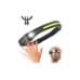 Lanterna LED cap reincarcabila 500lm +100lm