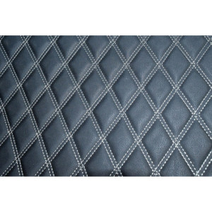 Material special pentru COVORASE auto romb negru/cusatura bej.Cod: COV02NB