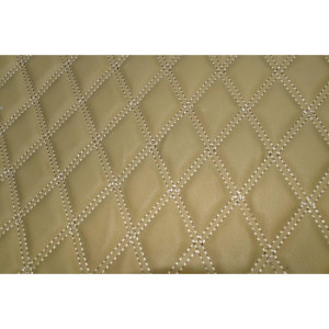 Material special pentru COVORASE auto romb bej/cusatura bej .Cod: COV02BB
