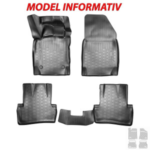 Covoare cauciuc stil tavita Opel Zafira C 2011-> ( 2D 61313???, A10 )