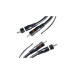 Cablu audio 2RCA tata 2RCA tata ecranat cu fir remote 5m MIV