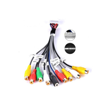 Cablu iesire RCA cu 9 pini si microfon extern compatibil navigatii Android Cablu iesire RCA cu 9 pini si microfon extern compatibil navigatii Android