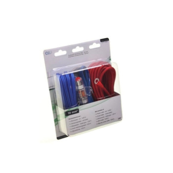 Kit cabluri subwoofer auto AIV 10mm? pentru amplificator cu RCA si siguranta AGU
