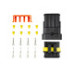 Set mufe conectori auto 4 pini mama-tata 12V 24V IP67 Set mufe conectori auto 4 pini mama-tata 12V 24V IP67