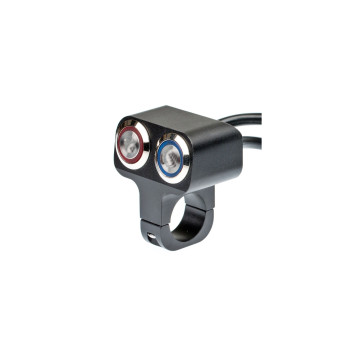 Intrerupator moto aluminiu cu 2 butoane  