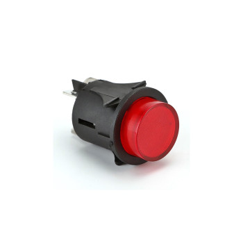 Buton LED  25mm rosu 