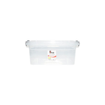 Cutie depozitare 7.5L cu capac din plastic, transparenta 220x340x140mm