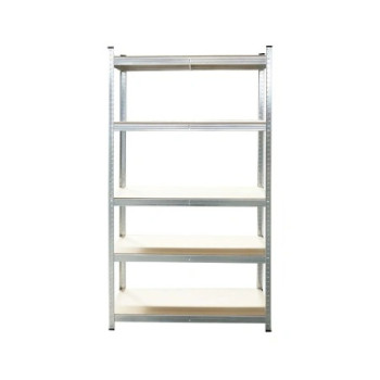 Raft metalic cu 5 polite MDF, 180x100x50cm, 250kg/polita, montaj fara suruburi, galvanizat Raft metalic cu 5 polite MDF, 180x100x50cm, 250kg/polita, montaj fara suruburi, galvanizat