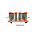 Stand de depozitare compatibil role folie/autocolant, capacitate 16 role, dimensiune 45x45cm