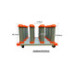 Stand de depozitare compatibil role folie/autocolant, capacitate 16 role, dimensiune 45x45cm