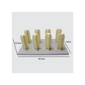 Stand de depozitare pentru 8 role de folie sau autocolant, dimensiuni 34x60 cm