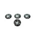 Set ornamente capace jante auto 50 mm negru