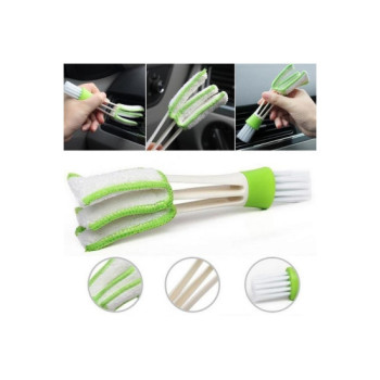 Perie curatare ventilatie auto microfibra 3 brate cu perie fibre sintetice
