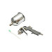 Pistol de vopsit cu aer comprimat 0.6L, cupa din inox in partea de sus, duza 1.5mm