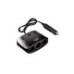 Prelungitor priza auto 3 cai cu intrerupator individual si 2 porturi USB Prelungitor priza auto 3 cai cu intrerupator individual si 2 porturi USB