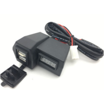 Mufa USB + voltmetru moto