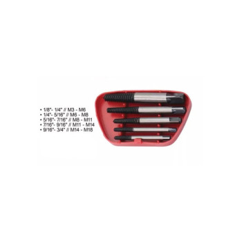 Set extractoare suruburi rupte 1/4 - 9/16 inch Set extractoare suruburi rupte 1/4 - 9/16 inch