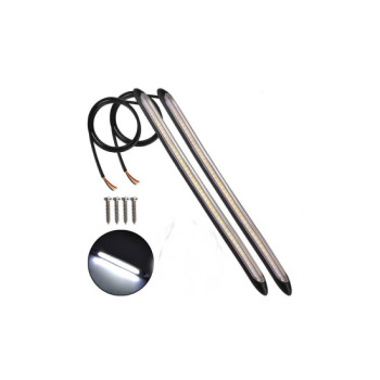 Set lumini LED DRL cu functie de semnalizare dinamica 12V lungime 28cm