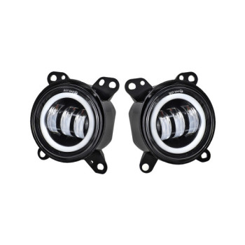 Set proiectoare LED auto 30W 6500LM cu angel eyes alb rece galben 12V 4 inch Set proiectoare LED auto 30W 6500LM cu angel eyes alb rece galben 12V 4 inch