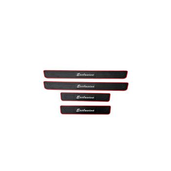 Set 4 ornamente protectie praguri din cauciuc Set 4 ornamente protectie praguri din cauciuc