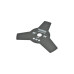 Disc motocoasa taiere 3 dinti 250mm otel carbon Crownman