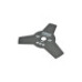 Disc motocoasa taiere 3 dinti 250mm otel carbon Crownman