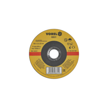 Disc abraziv pentru debitat metale 125x1x22mm Vorel Disc abraziv pentru debitat metale 125x1x22mm Vorel