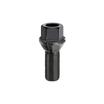 Prezon janta auto M14x1.25 27mm con drept negru cheie HEX17 compatibil BMW Prezon janta auto M14x1.25 27mm con drept negru cheie HEX17 compatibil BMW