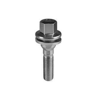 Prezon janta auto M12x1.25 55mm cap cheie 17 cu saiba fixa compatibil Peugeot Citroen Opel Fiat Toyota