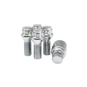 Set prezoane antifurt jante auto M14x1.5 con drept 60 grade cu cheie inclusa
