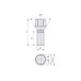 Prezon janta auto M16x1.5 28mm cap cheie 19 con drept compatibil Fiat Ducato Peugeot Boxer Citroen Jumper
