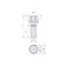 Prezon janta auto M16x1.5 28mm cap cheie 19 con drept compatibil Fiat Ducato Peugeot Boxer Citroen Jumper