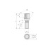 Prezon janta auto M14x1.25 30mm cap ingropat con drept Prezon janta auto M14x1.25 30mm cap ingropat con drept