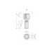 Prezon janta auto M14x1.25 30mm cap ingropat con drept Prezon janta auto M14x1.25 30mm cap ingropat con drept