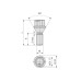 Prezon janta auto M12x1.5 28mm cap cheie 17 con drept Prezon janta auto M12x1.5 28mm cap cheie 17 con drept