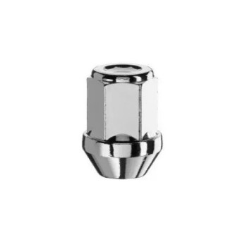Piulita M12x1.25 con drept cap inchis cheie 17 pentru jante aluminiu Piulita M12x1.25 con drept cap inchis cheie 17 pentru jante aluminiu