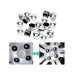 Set capace prezoane auto crom premium 21 mm 20 bucati cu cheie