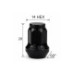 Piulita roata ATV auto neagra M10x1.25