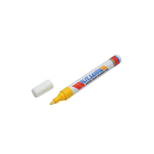 Marker vopsea galben pe baza de ulei, impermeabil, uscare rapida, rezistent exterior