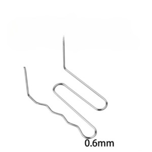 Set 100 cleme pentru pistol reparat plastic 0.6mm otel inoxidabil