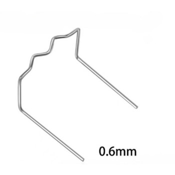 Set 100 cleme pentru pistol reparat plastic 0.6mm otel inoxidabil