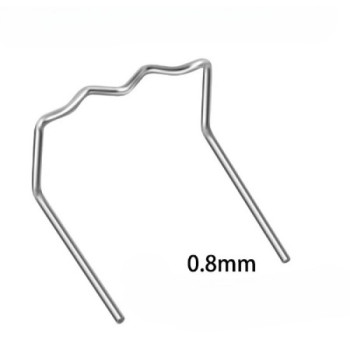 Set 100 cleme pentru pistol reparat plastic 0.8mm otel inoxidabil Set 100 cleme pentru pistol reparat plastic 0.8mm otel inoxidabil