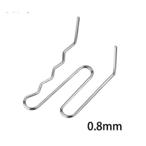 Set 100 cleme pentru pistol reparat plastic 0.8mm otel inoxidabil