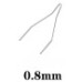 Set 100 cleme pentru pistol de reparat obiecte din plastic 0.8mm Set 100 cleme pentru pistol de reparat obiecte din plastic 0.8mm