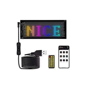 Modul panou flexibil publicitar,display RGB ,control aplicatie, USB 5V 10x35cm Modul panou flexibil publicitar,display RGB ,control aplicatie, USB 5V 10x35cm