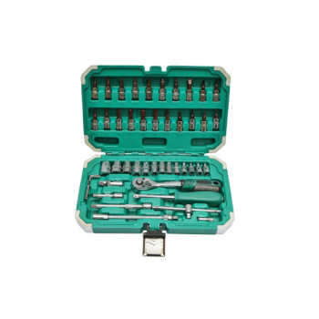 Trusa chei tubulare, torx, hex cu clichet 46 piese Breckner Germany
